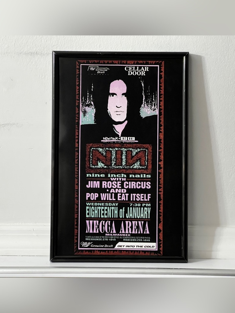 NINE INCH NAILS Tour Reproduction Poster